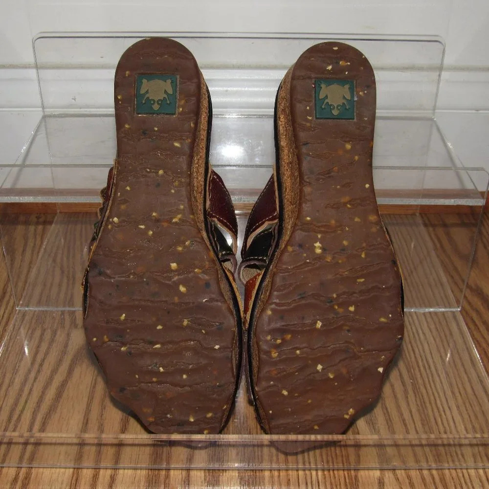El Naturalista Wedge Slip-On Sandals Size 40/US 8 - Picture 6 of 7
